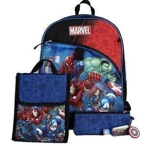 Marvel Adventures 6 PIECE backpack set